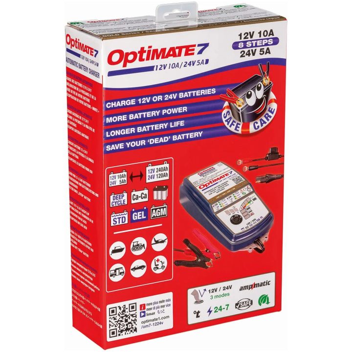 Laddare Optimate 7 12v/24v Blå TECMATE Batteriladdare – bild 3
