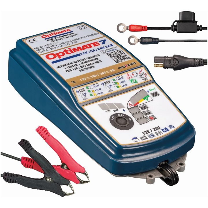 Laddare Optimate 7 12v/24v Blå TECMATE Batteriladdare – bild 4