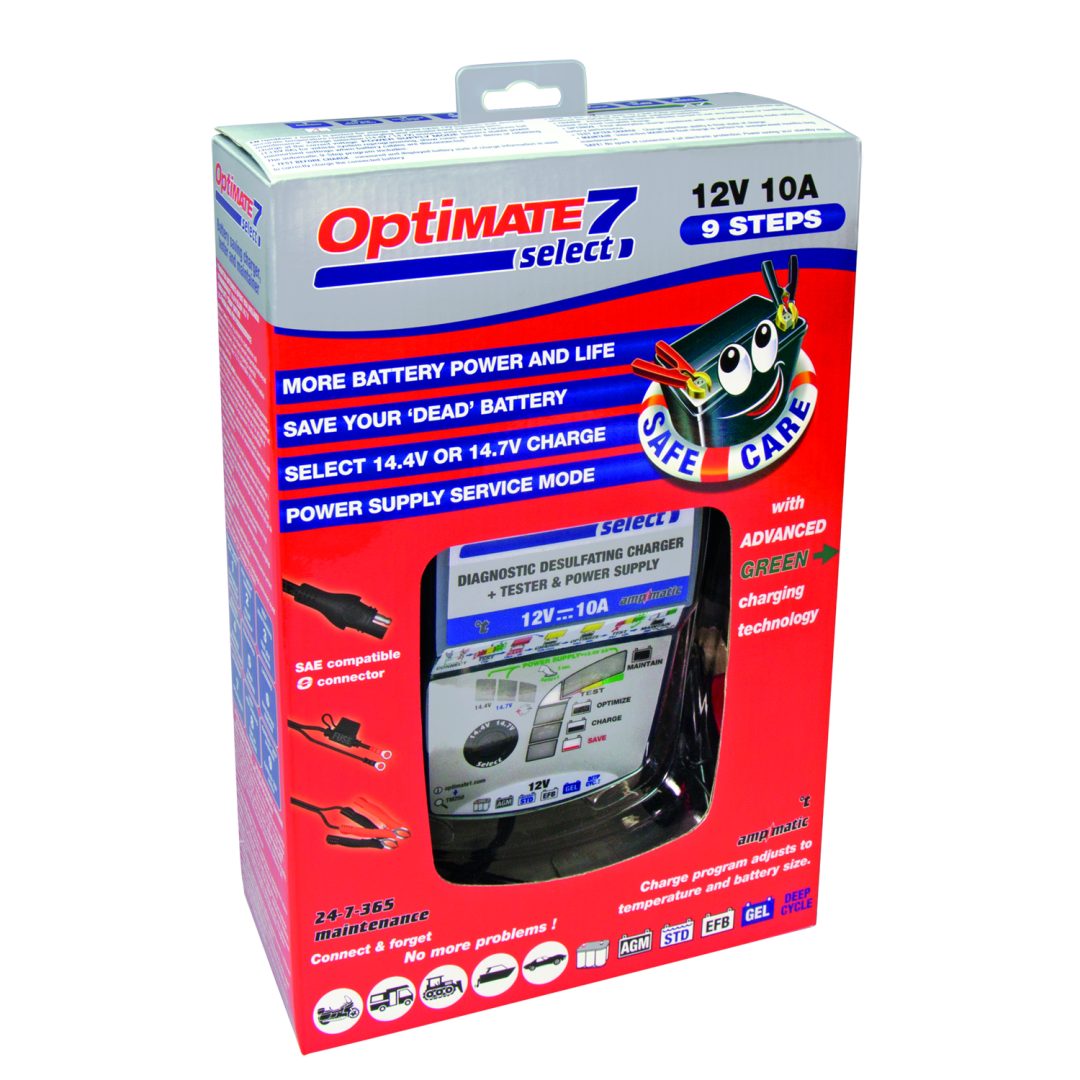 Laddare Optimate 7 Select Blå TECMATE Batteriladdare – bild 3