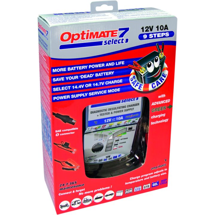 Laddare Optimate 7 Select Blå TECMATE Batteriladdare – bild 2