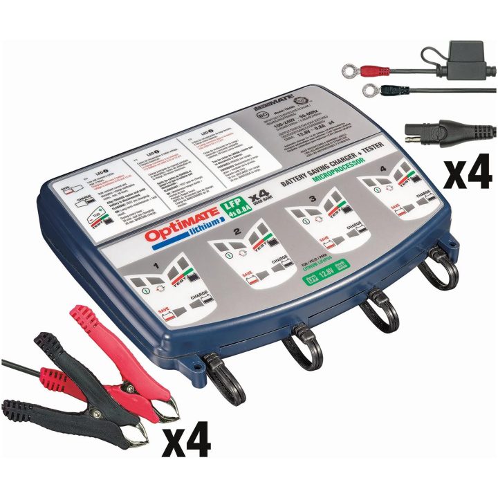Laddare Optimate Lithium Lfp 4s 0.8a Quad Bank TECMATE CHRG OPT LITH 0.8A-4BANKS – bild 2