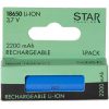 Laddbart batteri 18650 3,7V 2200mAh Li-ion Silver Star Trading – miniatyr 6