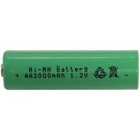 Laddbart batteri AA 1 2V 2000mAh Ni-MH Grön Star Trading
