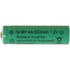 Laddbart batteri AA 1,2V 600mAh Ni-MH Grön Star Trading – miniatyr 1