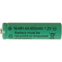 Laddbart batteri AA 1,2V 600mAh Ni-MH Grön Star Trading