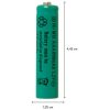 Laddbart batteri AAA 1,2V 600mAh Ni-MH Grön Star Trading – miniatyr 6