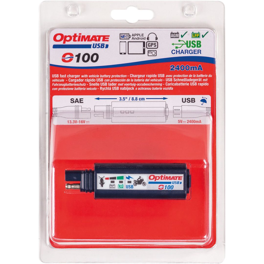 Laddningsadapter Optimate™ Usb Enkel Blå TECMATE Laddare – bild 4