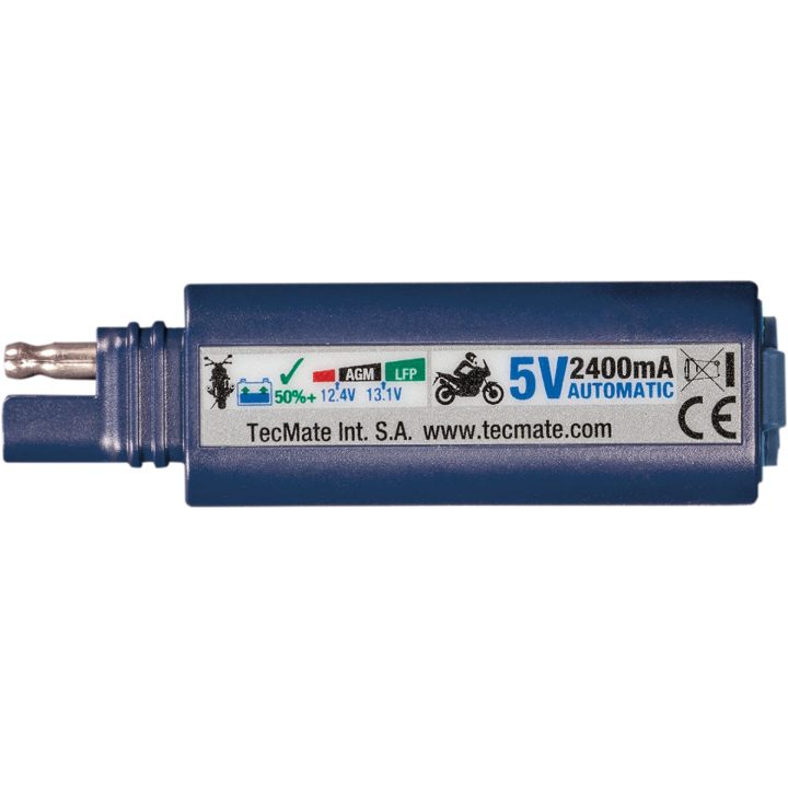 Laddningsadapter Optimate™ Usb Enkel Blå TECMATE Laddare – bild 3