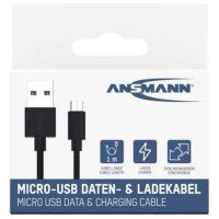 Laddningskabel Ansmann USB till Micro-USB 100 cm