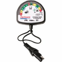 Laddningstestare Optimate Test Cranking & Alternator Svart/Vit TECMATE