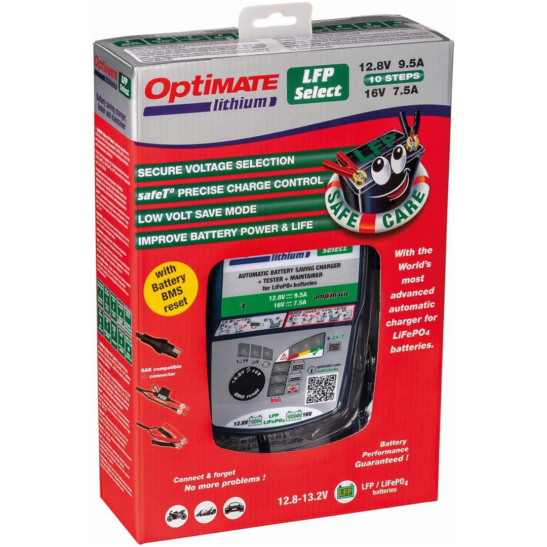 Laddningsverktyg Optimate Lithium Lfp 4s 9a/5s 7a Blå TECMATE Batteriladdare – bild 3