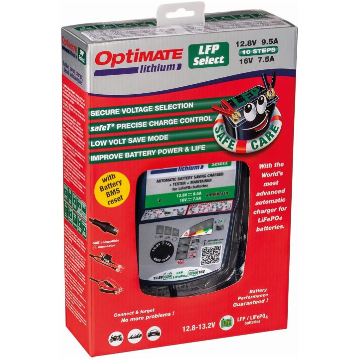 Laddningsverktyg Optimate Lithium Lfp 4s 9a/5s 7a Blå TECMATE Batteriladdare – bild 3