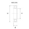 Lager B3 16002-2rs BLACK BEARING – miniatyr 2