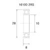 Lager B3 16100-2rs BLACK BEARING – miniatyr 2