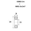 Lager B5 63802-2rs BLACK BEARING – miniatyr 2