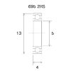 Lager B5 695-2rs BLACK BEARING – miniatyr 2
