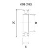 Lager B5 699-2rs BLACK BEARING – miniatyr 2