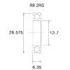 Lager B5 R8-2rs BLACK BEARING – miniatyr 2