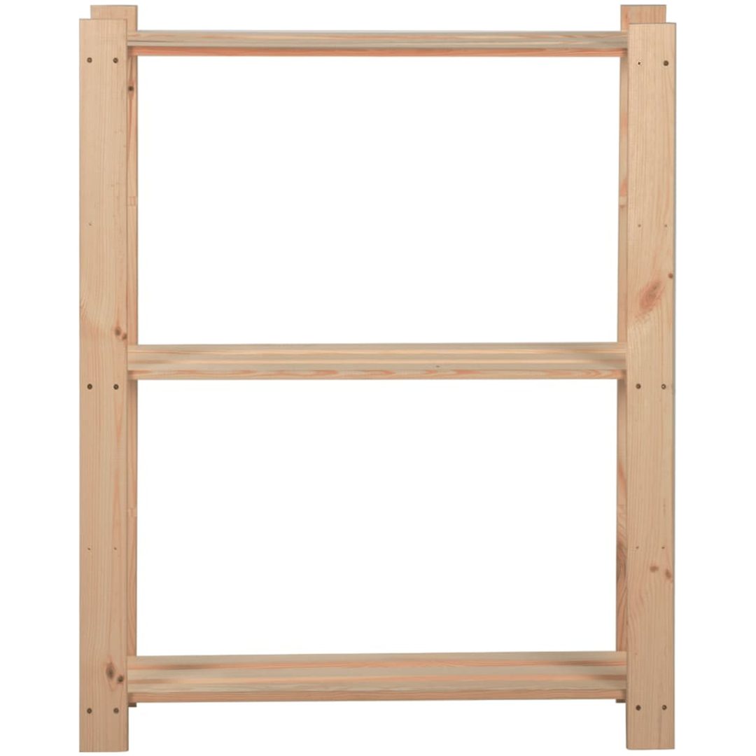 Lagerhylla 3 hyllplan massiv furu vidaXL 60 x 28.5 x 90 cm – bild 2