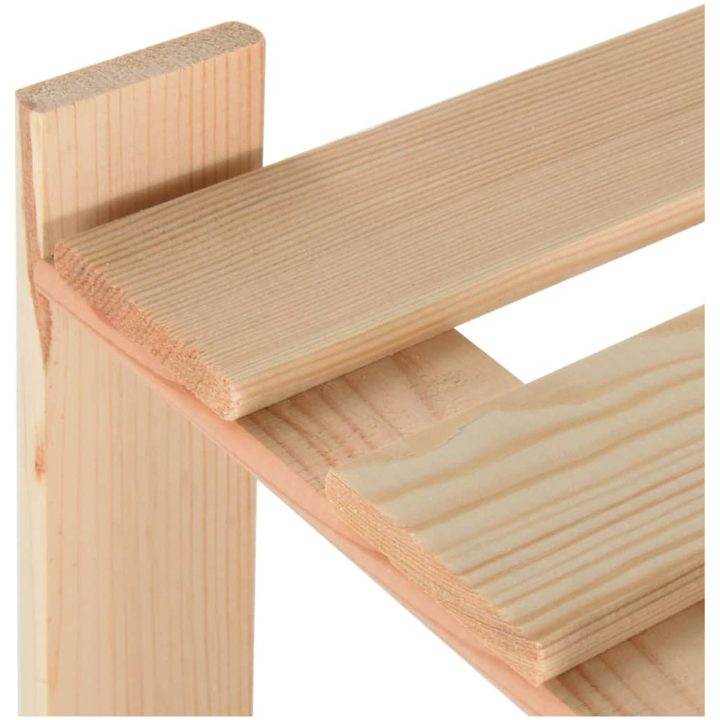Lagerhylla 3 hyllplan massiv furu vidaXL 60 x 28.5 x 90 cm – bild 5