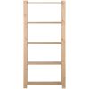 Lagerhylla 5 hyllplan massiv furu vidaXL 80 x 28.5 x 170 cm – miniatyr 2