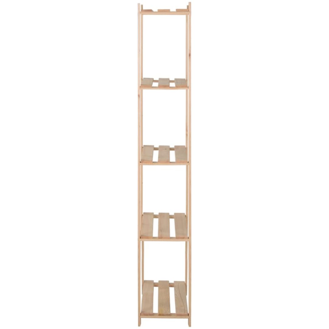 Lagerhylla 5 hyllplan massiv furu vidaXL 80 x 28.5 x 170 cm – bild 3