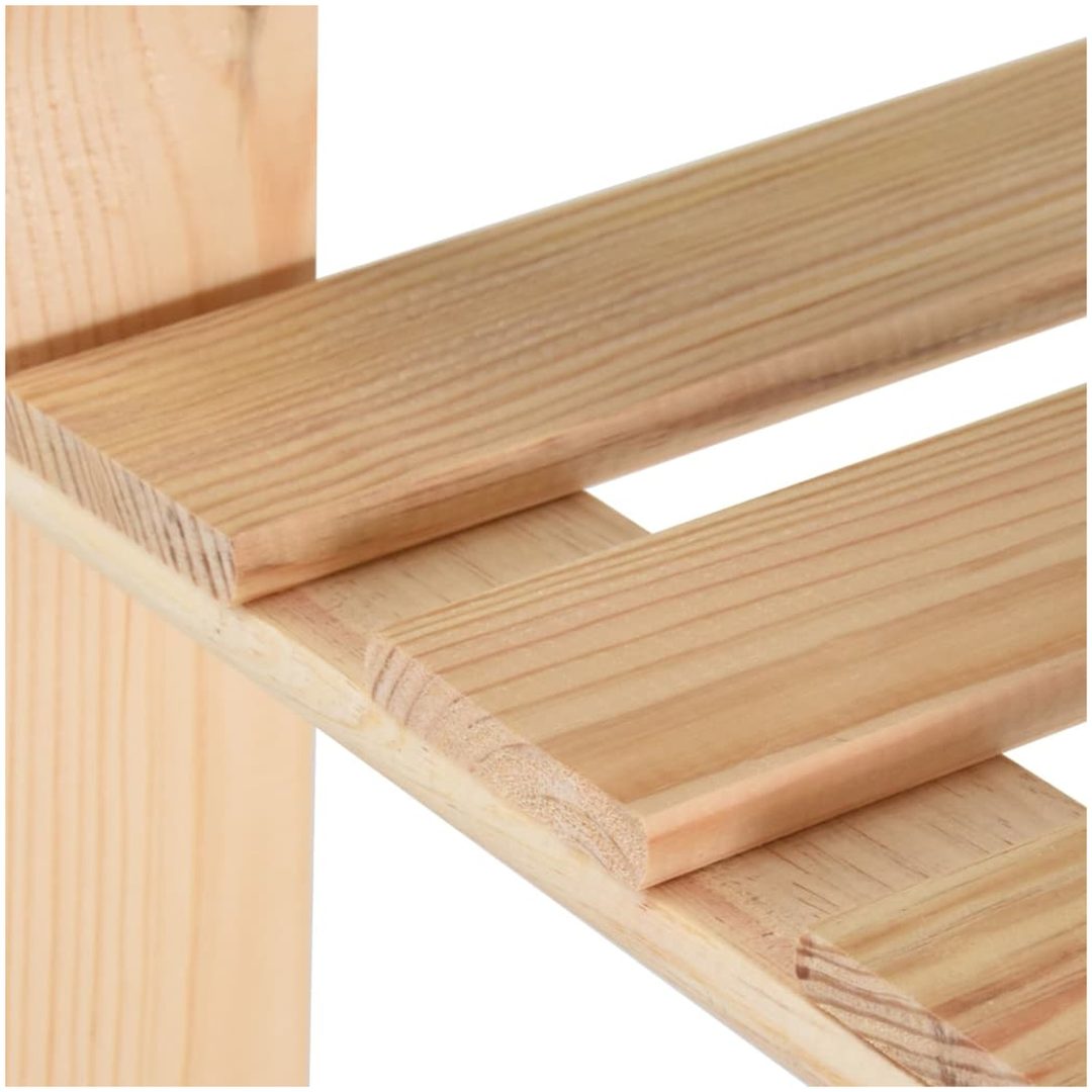 Lagerhylla 5 hyllplan massiv furu vidaXL 80 x 28.5 x 170 cm – bild 4