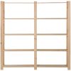Lagerhylla 5 hyllplan massivt granträ vidaXL 170 x 28.5 x 170 cm – miniatyr 2