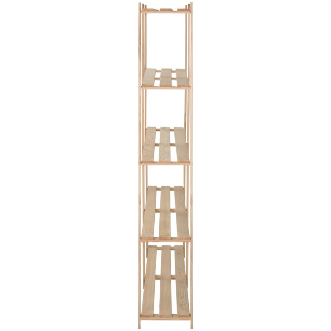 Lagerhylla 5 hyllplan massivt granträ vidaXL 170 x 28.5 x 170 cm – bild 3