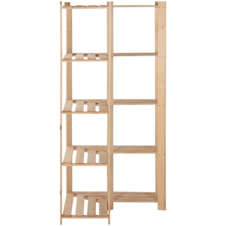 Lagerhylla hörn 5 hyllplan 82,5x82,5x170 cm massiv furu vidaXL – bild 3
