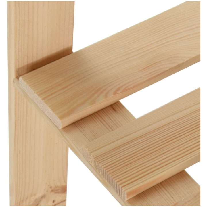 Lagerhylla hörn 5 hyllplan 82,5x82,5x170 cm massiv furu vidaXL – bild 5