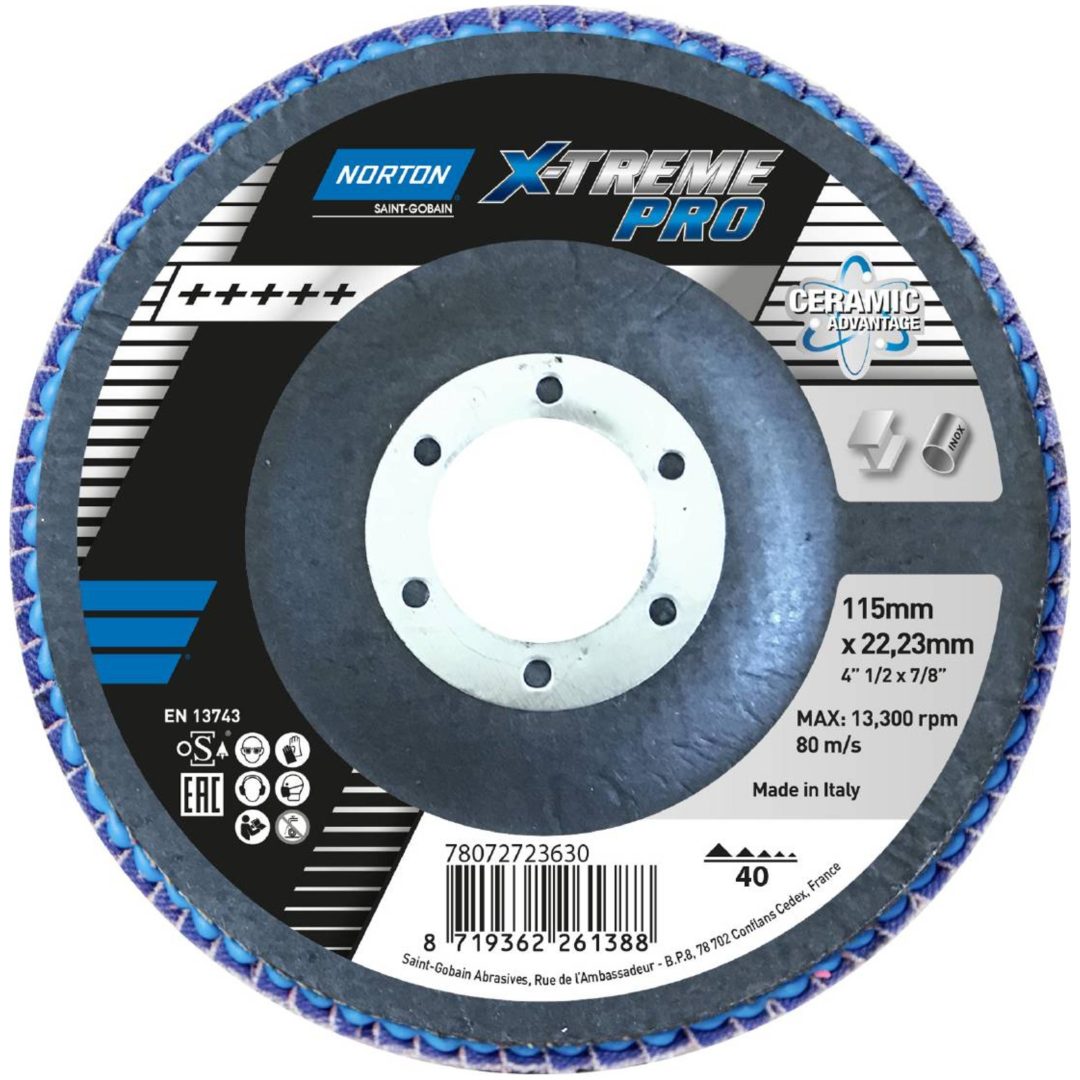 Lamellrondell X-Treme Pro NORTON LAMELLRONDELL 115X22 K80 XTRP