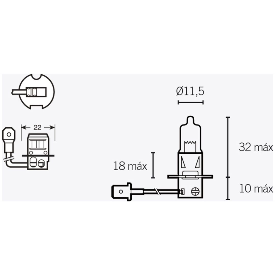 Lampa 12v V PARTS