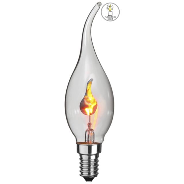 Star Trading Lampa Flickering Flame Transparent