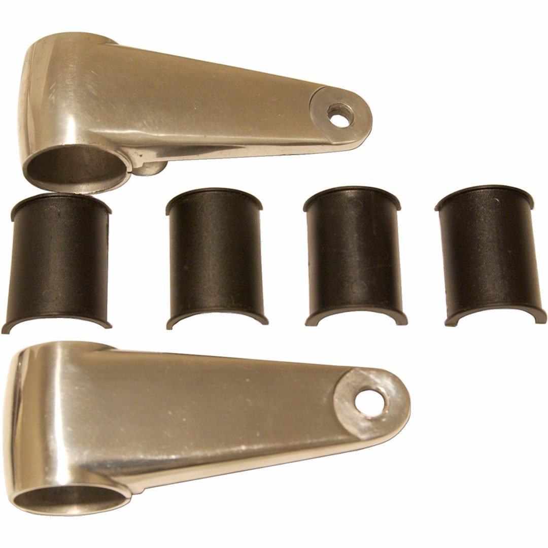 Lampfäste Polerad/Aluminium Cast Aluminum Headlamp Mounting Brackets EMGO BRACKET H/LAMP POLISHED
