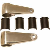 Lampfäste Polerad/Aluminium Cast Aluminum Headlamp Mounting Brackets EMGO