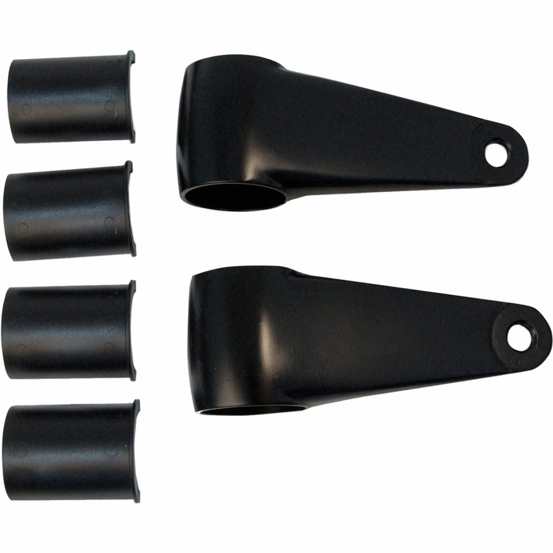Lampfäste Satin/Svart Cast Aluminum Headlamp Mounting Brackets EMGO BRACKET H/LAMP BLACK
