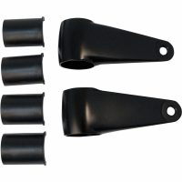 Lampfäste Satin/Svart Cast Aluminum Headlamp Mounting Brackets EMGO