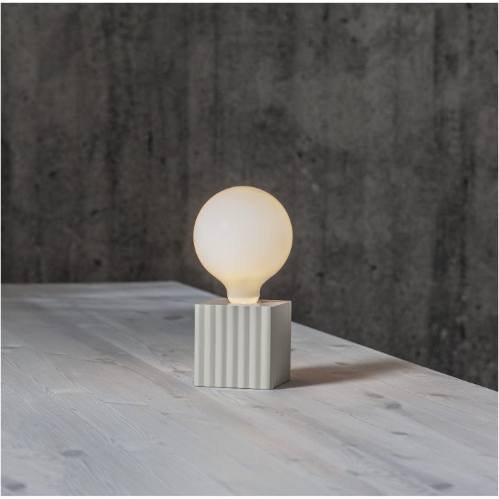 Lampfot E27 Box Beige Star Trading – bild 6