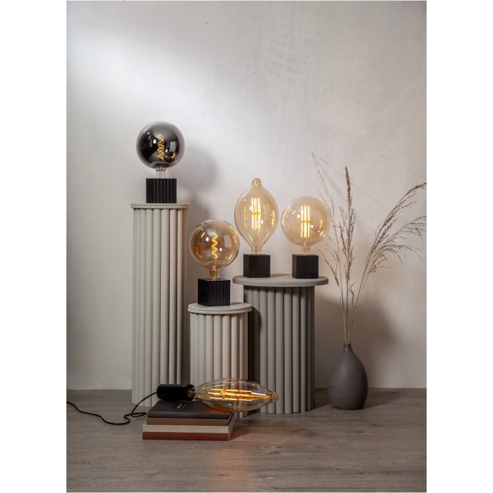 Lampfot E27 Box Svart Star Trading – bild 10