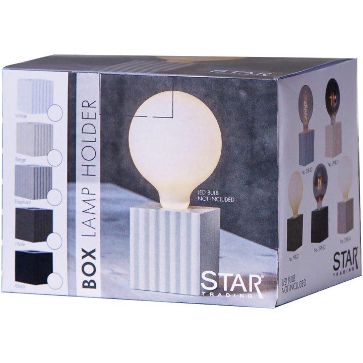 Lampfot E27 Box Vit Star Trading – bild 2