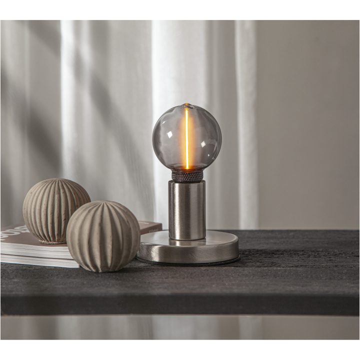 Lampfot E27 Glans Borstat stål Star Trading – bild 22