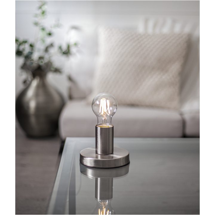 Lampfot E27 Glans Borstat stål Star Trading – bild 23