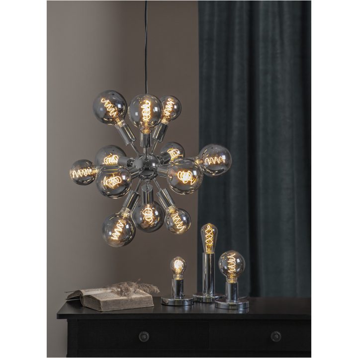 Lampfot E27 Glans Krom Star Trading – bild 20