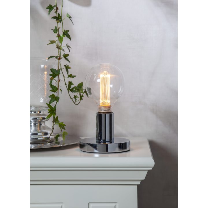 Lampfot E27 Glans Krom Star Trading – bild 19