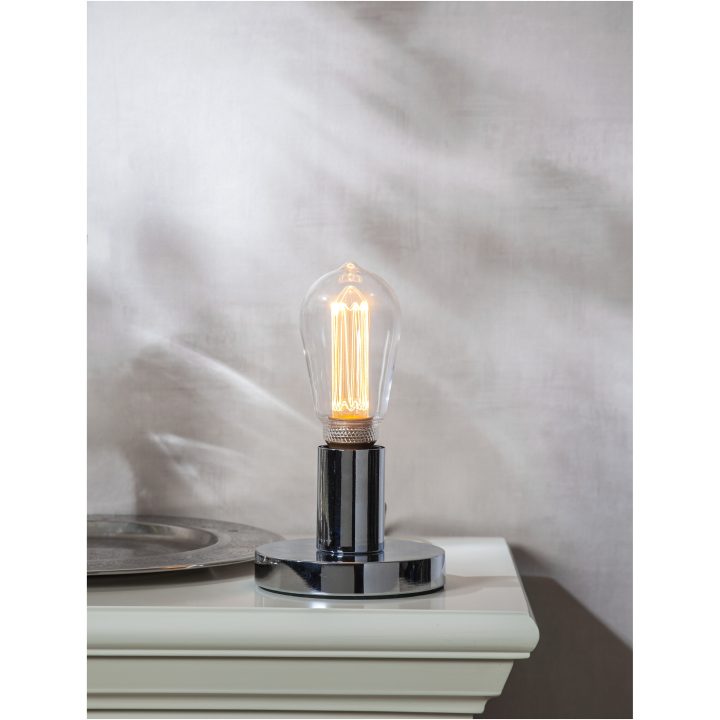 Lampfot E27 Glans Krom Star Trading – bild 18
