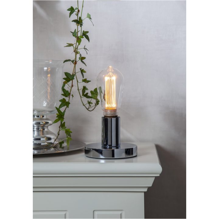 Lampfot E27 Glans Krom Star Trading – bild 17