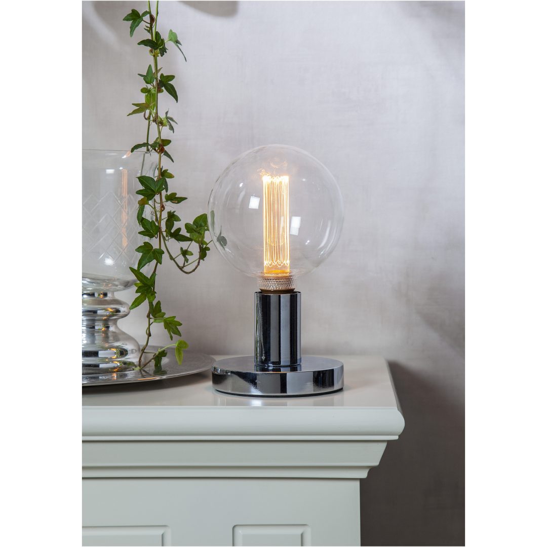 Lampfot E27 Glans Krom Star Trading – bild 13