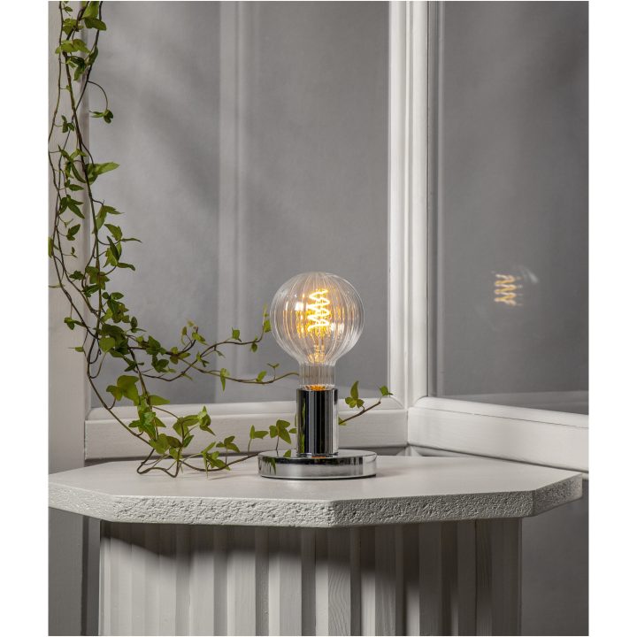 Lampfot E27 Glans Krom Star Trading – bild 25