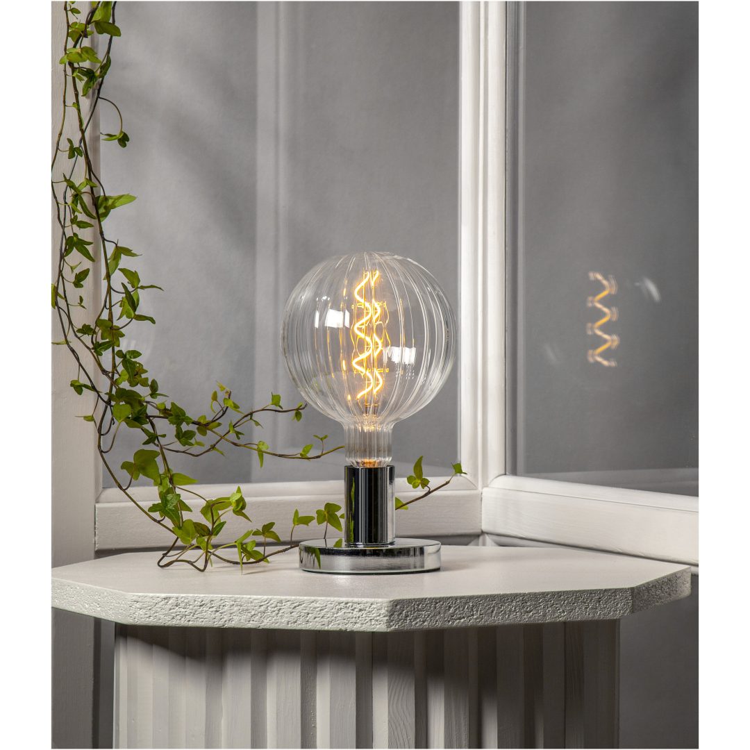 Lampfot E27 Glans Krom Star Trading – bild 26